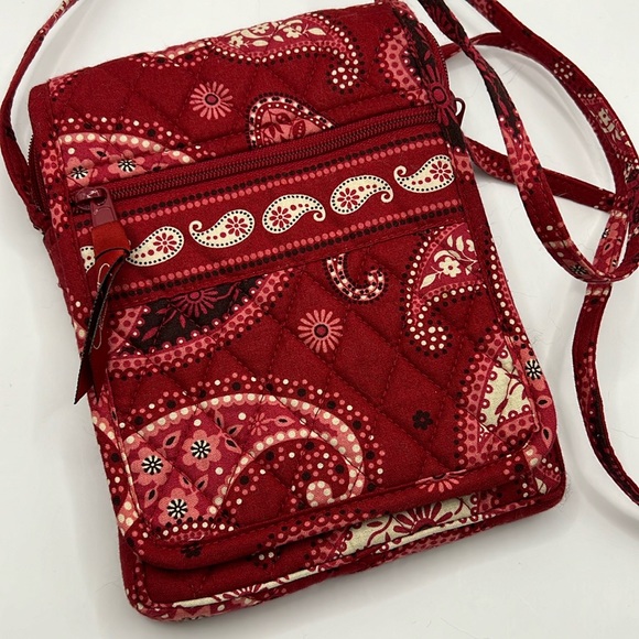 Vera Bradley Handbags - Vera Bradley Mesa Red Mini Crossbody.